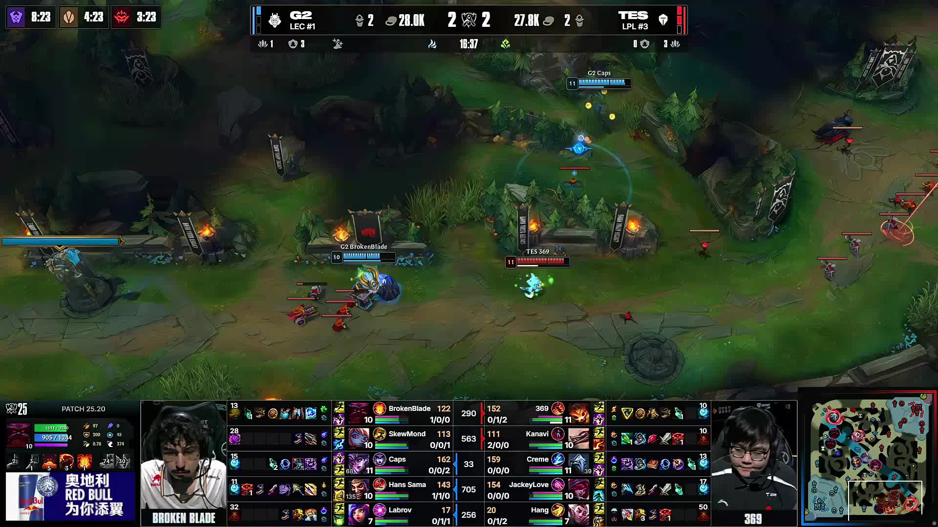 LEC赛果：四杀超神大虫子奇招啃下关键局 G2轻取KC进决赛